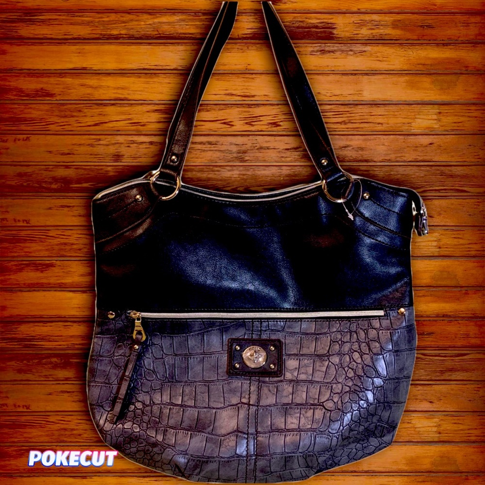 NWOT Relic Black and Gray Large Shoulder Bag